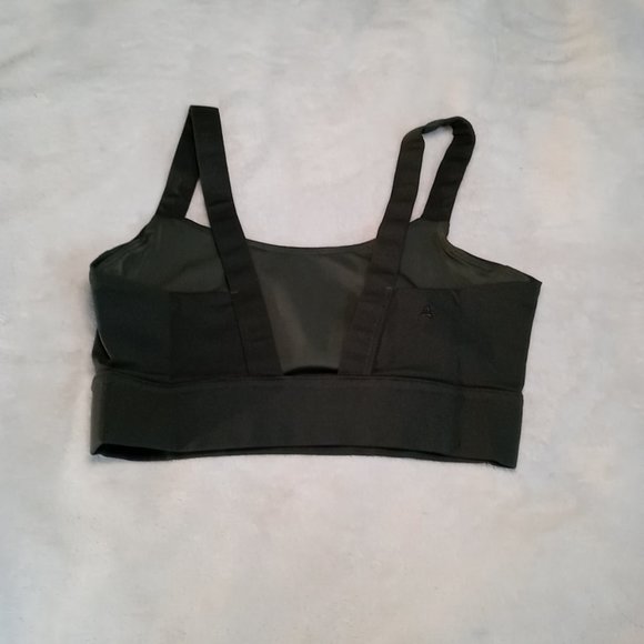 NEW ADAY "LIGHTEN UP" Sports Bra Moss Green Sustainable Athleisure Size XS - Picture 7 of 11
